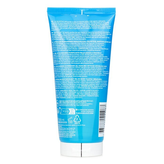 La Roche Posay Effaclar Purifying Foaming Gel (Packaging Random Pick) 200ml/6.76oz