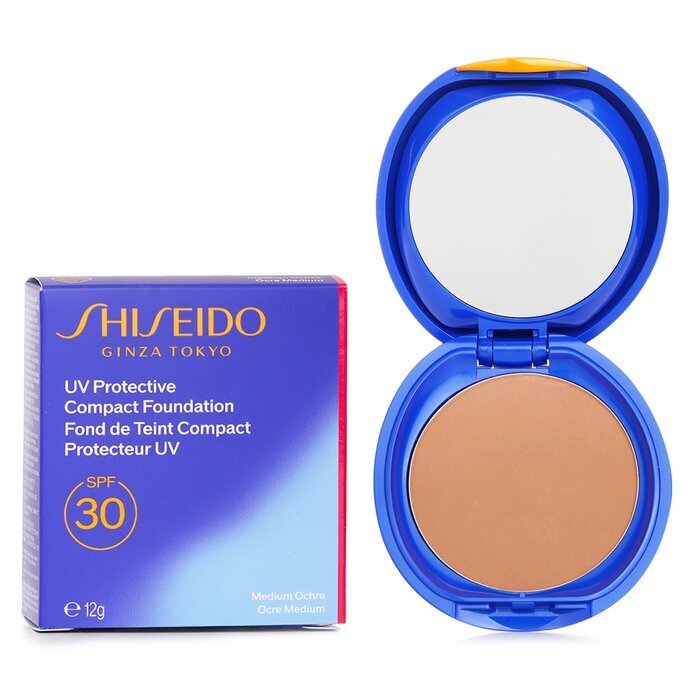 Shiseido UV Protective Compact Foundation SPF 30 (Case+Refill) - # SP40 Medium Ochre (Random Packaging) 12g/0.42oz
