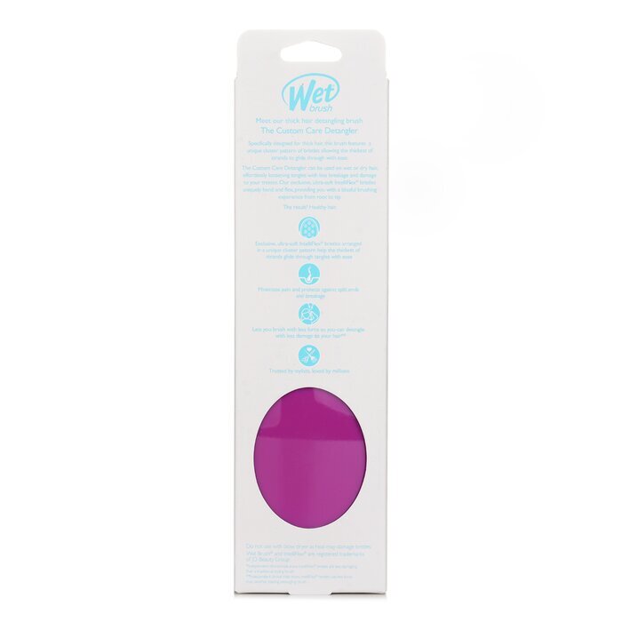 Wet Brush Custom Care Detangler Thick Hair Brush - # Purple BWR830CCPR 1pc