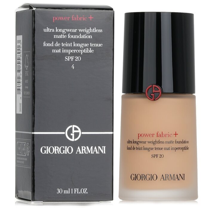 Giorgio Armani Power Fabric+ Ultra Longwear Weightless Matte Foundation SPF 20 - # 4 30ml/1oz