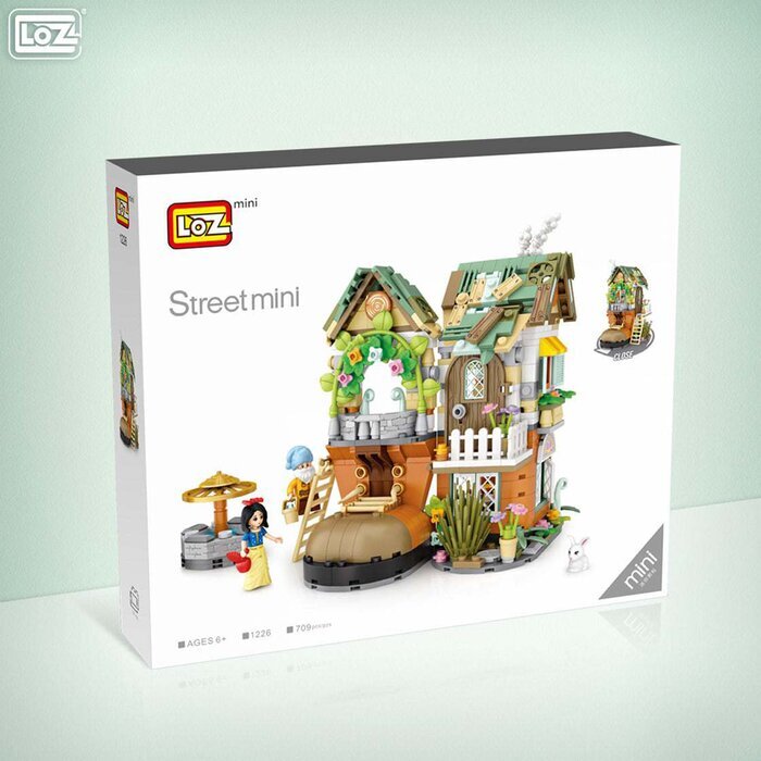 LOZ Mini Blocks - Dwarfs House Building Bricks Set 20 x 15 x 8cm