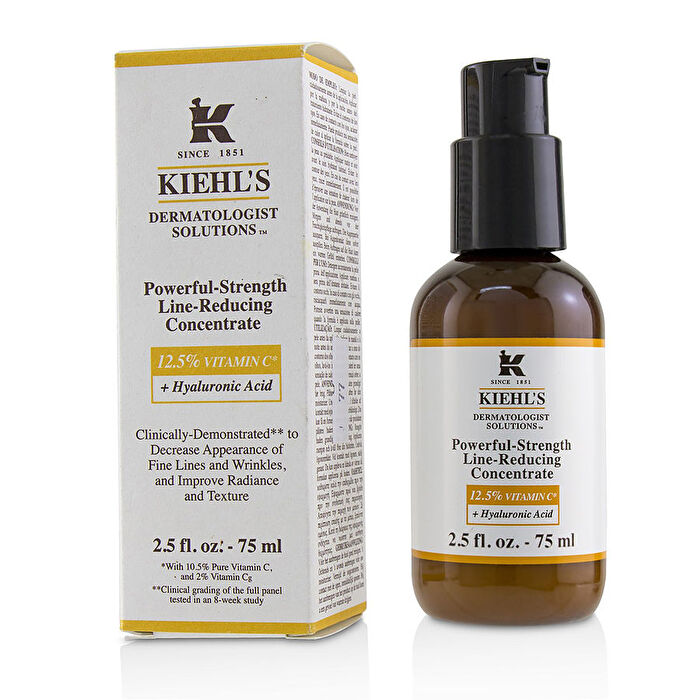 Kiehl's Dermatologist Solutions Powerful-strength Line-reducing Concentrate (with 12.5% Vitamin C & Hyaluronic Acid) -- 75ml/2.5oz