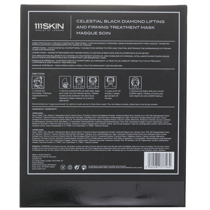 111skin Celestial Black Diamond Lifting And Firming Treatment Mask 5ct