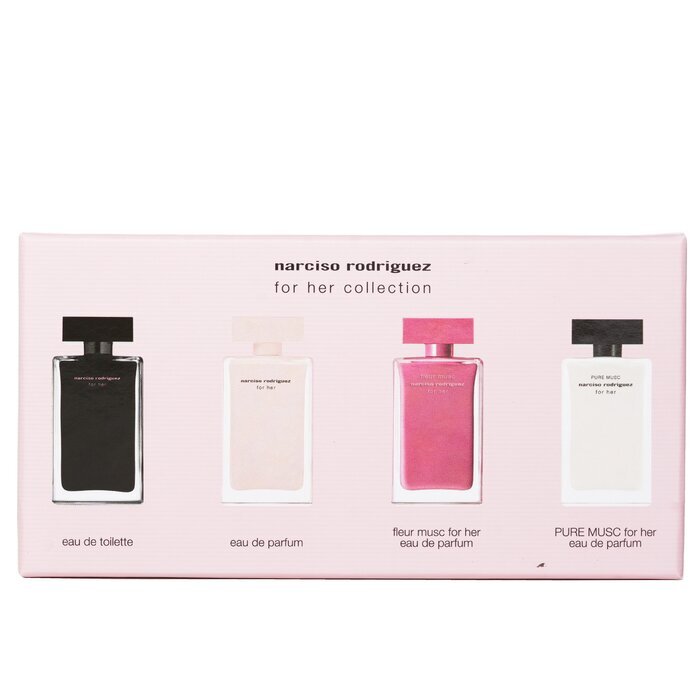Narciso Rodriguez For Her Miniatures Collection Coffret: For Her EDP+For Her EDT+Fleur Musc EDP+Pure Musc EDP 4 x7.5ml/0.25oz