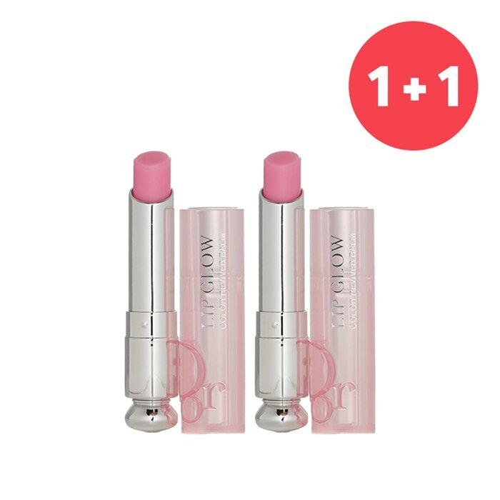 Christian Dior 【1+1 Set】Dior Addict Lip Glow Reviving Lip Balm - #001 Pink 3.2g/0.11oz