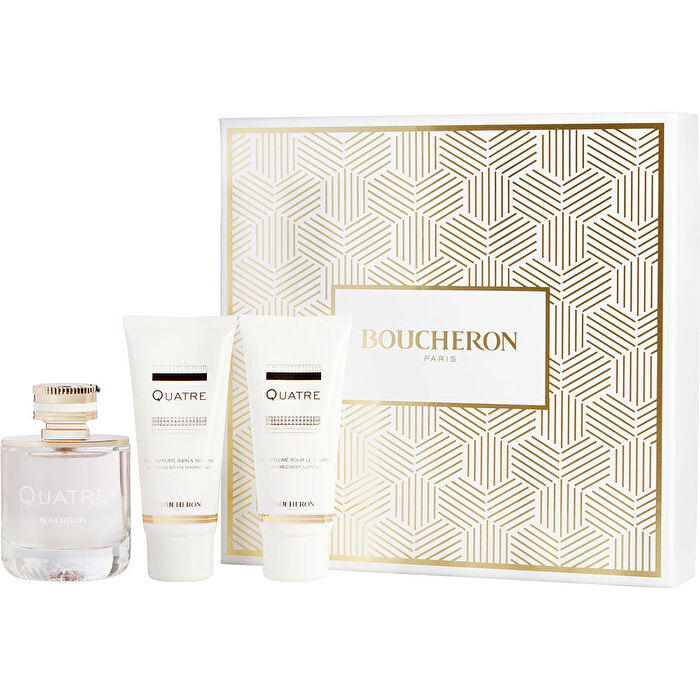 Boucheron Quatre Eau De Parfum Spray & Body Lotion & Shower Gel 90ml/3.3oz