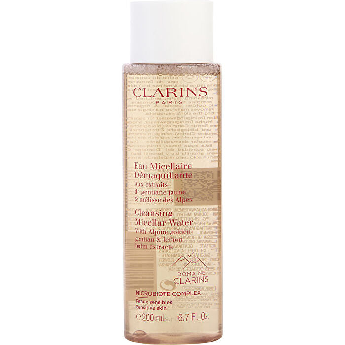 Clarins Cleansing Micellar Water With Alpine Golden Gentian & Lemon Balm Extracts - Sensitive Skin 200ml/6.7oz