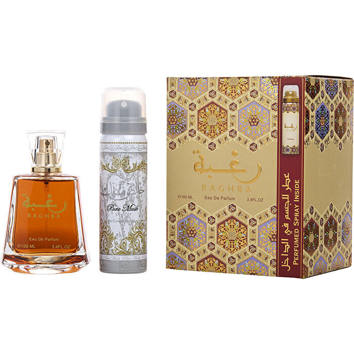 Lattafa Lattafa Raghba Eau De Parfum Spray Plus Deodorant Spray 3.4 oz 100ml/3.4oz