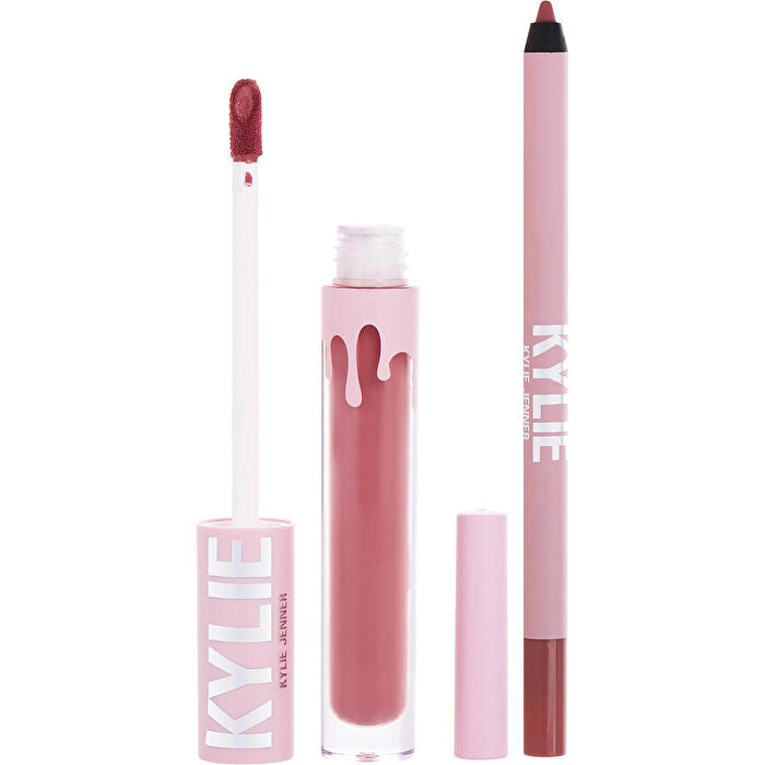 Kylie Jenner Kylie By Kylie Jenner Matte Lip Kit: Matte Liquid Lipstick 3ml/0.1oz & Lip Liner 1.1g/0.04oz - # 302 Snow Way Bae Matte 2pcs