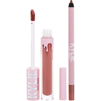 Kylie Jenner Kylie By Kylie Jenner Matte Lip Kit: Matte Liquid Lipstick 3ml/0.1oz & Lip Liner 1.1g/0.04oz - # 801 Queen Matte 2pcs