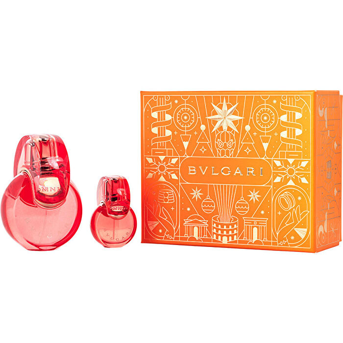 Bvlgari Omnia Coral Eau De Toilette Spray 90ml/3.4oz & Eau De Toilette Spray 0.5oz