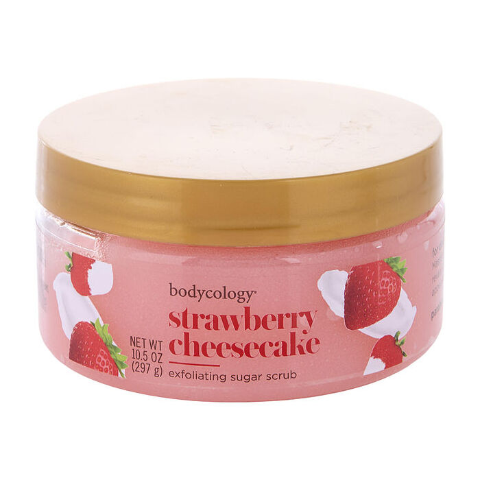 Bodycology Strawberry Cheesecake Exfoliating Sugar Scrub 300ml/10.5oz