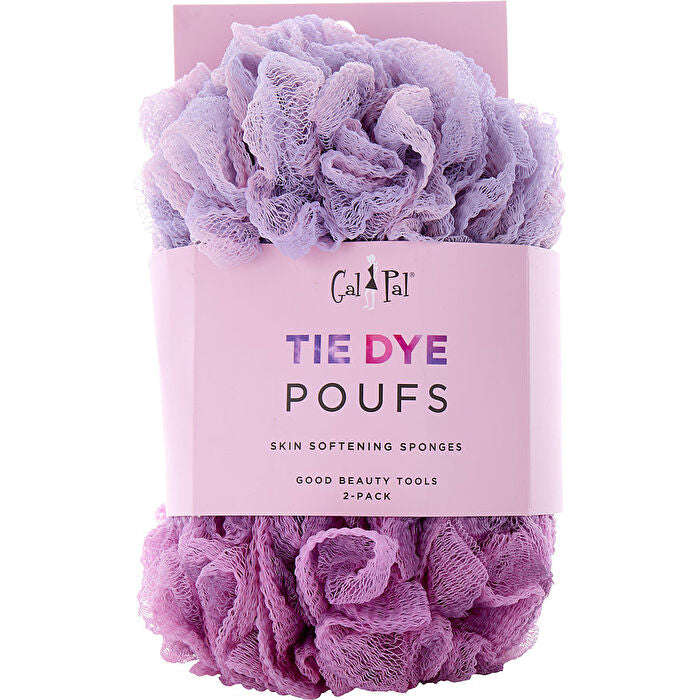 Spa Accessories Tie Dye Skin Softening Sponges (purple/mauve) 2 Pack