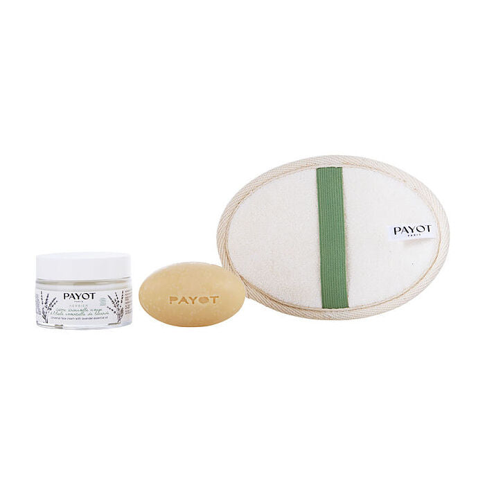 Payot Herbier Organic Care Ritual Set: Universal Face Cream 50ml/1.7oz & Herbier Nourishing Face And Body Massage Bar 85g/3oz & Loofah Glove 3pcs