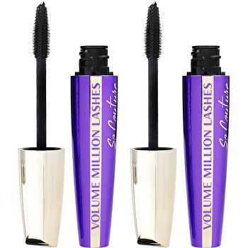 L'oreal Volume Million Lashes So Couture Mascara Duo - Black 2x 9.5ml/0.32oz