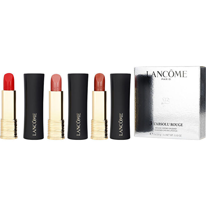 Lancome L'absolu Trio Rouge Best Shades: Rose Nu Cream # 06 Rose Nature Cream # 11 & Caprice De Rouge Cream # 132 --3x 4.2ml/0.14oz
