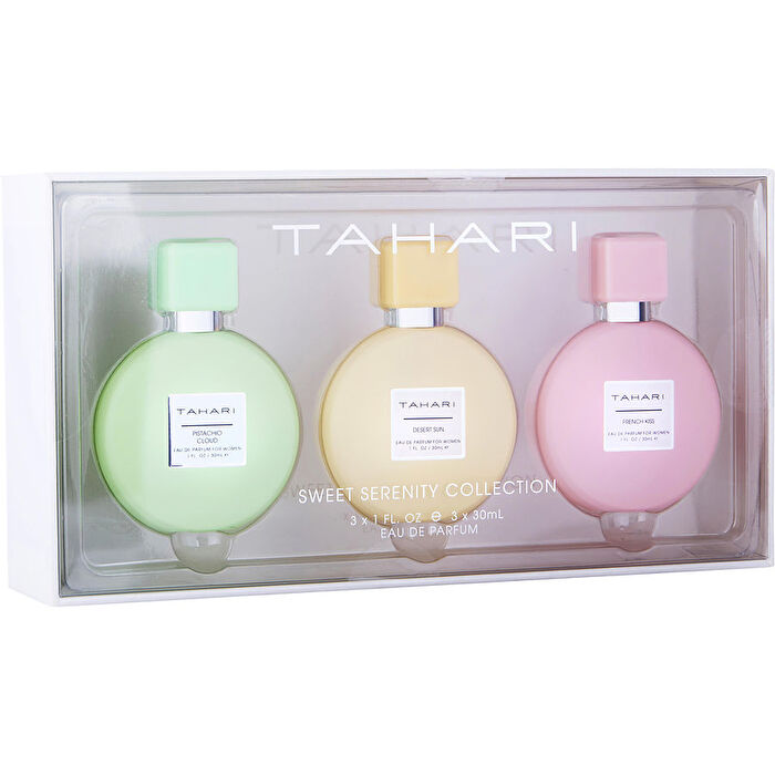 Tahari Parfums Variety Sweet Serenity Collection With Desert Sun & French Kiss & Pistachio Cloud And All Are Eady De Parfum Spray 30ml/1oz
