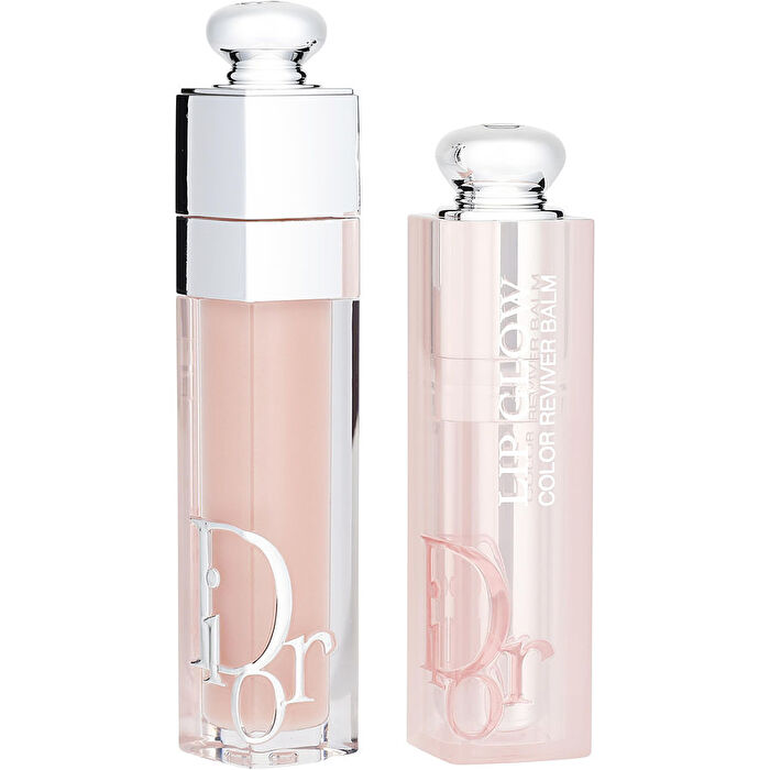 Christian Dior Dior Addict Lip Reviver Duo (1x Lip Glow Balm #001 1x Lip Maximizer #001) -- 2pcs