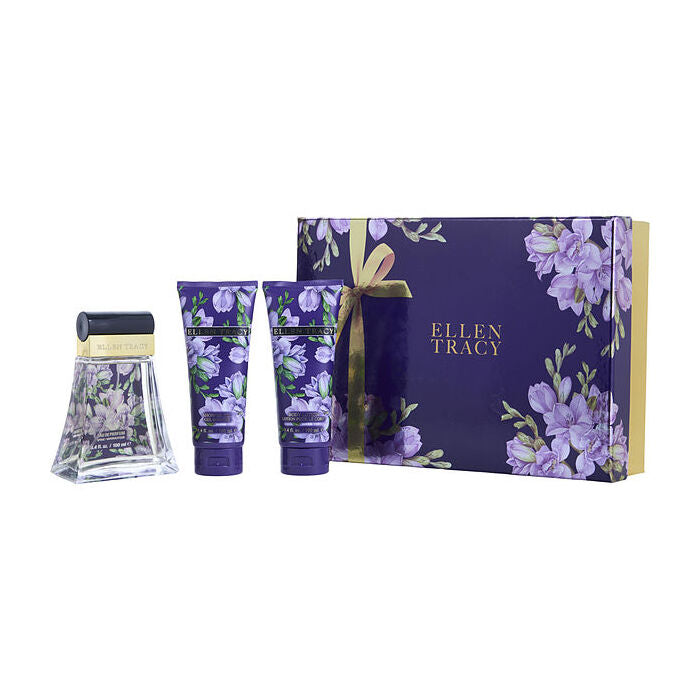 Ellen Tracy Strong Eau De Parfum Spray & Body Lotion & Shower Gel 100ml/3.4oz