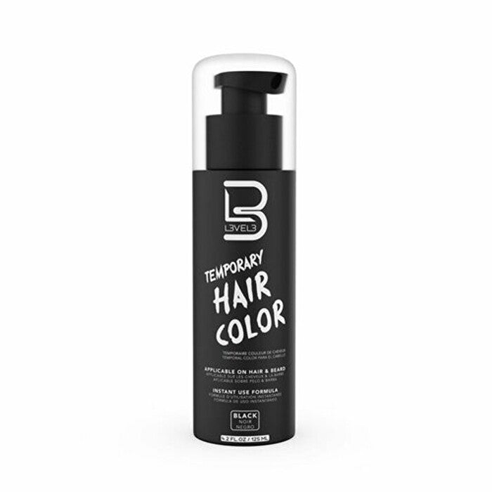 L3vel3 Temporary Beard Color Black 120ml/4.2oz