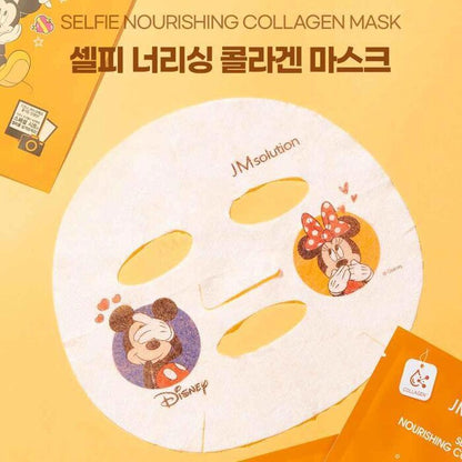 JM Solution Disney SELFIE NOURISING COLLAGEN MASK(Minnie&Mickey) 10pcs