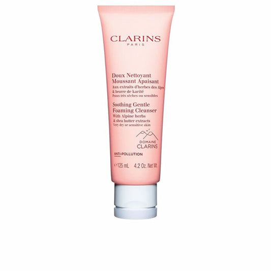 Clarins Soothing Gentle Foaming Cleanser with Alpine Herbs & Shea Butter Extracts - Very Dry or Sensitive Skin 125ml/4.2oz