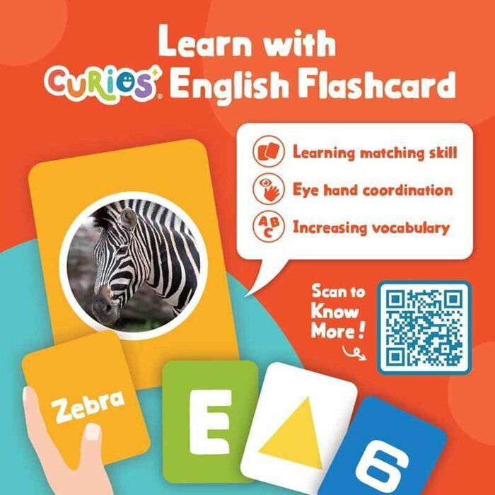 Curios English Matching Card Fixed Size