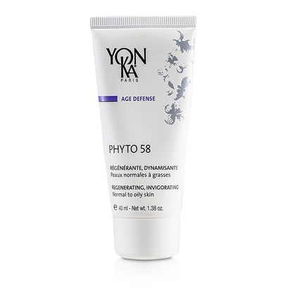 Yonka Age Defense Phyto 58 Creme With Rosemary + Vit. A.E.F. - Revitalizing, Invigorating (Normal To Oily Skin) 40ml/1.38oz