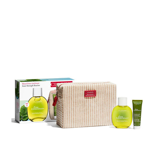 Clarins Eau Extraordinaire Treatment Fragrance Spray 90ml/3.3oz & Shower Milk 30ml/1oz & Pouch