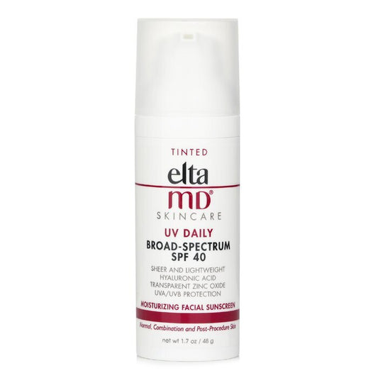 EltaMD UV Daily Moisturizing Facial Sunscreen SPF 40 - For Normal, Combination & Post-Procedure Skin - Tinted (Random Packaging) 48g/1.7oz