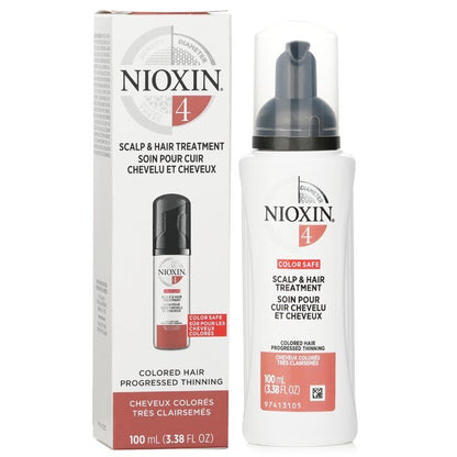 Nioxin Diameter System 4 Scalp & Hair Treatment (Colored Hair, Progressed Thinning, Color Safe)  (Random Packaging) 100ml/3.38oz