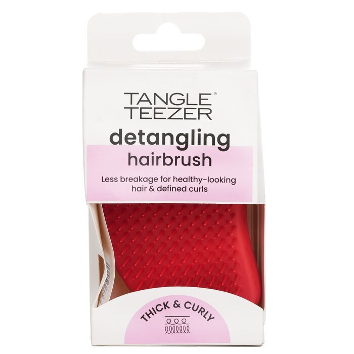 Tangle Teezer Thick & Curly Detangling Hair Brush - # Salsa Red (For Thick, Wavy and Afro Hair) 1pc