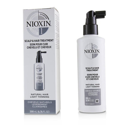 Nioxin Diameter System 1 Scalp & Hair Treatment (Natural Hair, Light Thinning) (Random Packaging) 200ml/6.76oz