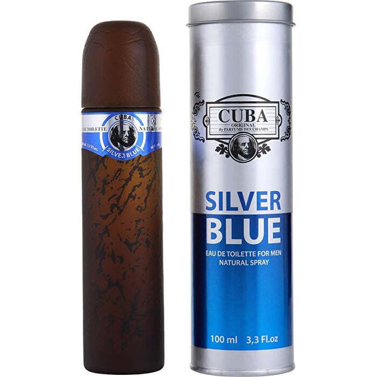 Cuba Silver Blue Eau De Toilette Spray 90ml/3.3oz