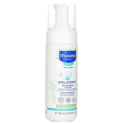 Mustela Stelatopia Foam Shampoo (Gently Cleans and Soothes Sensations of Itchy Skin) (Exp. Date  30 Nov 2026) 150ml/5.07oz