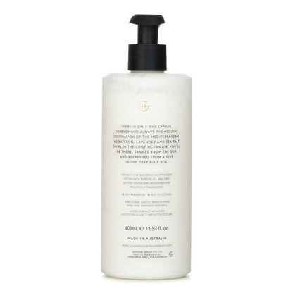 Glasshouse Body Lotion - Diving Into Cyprus (Sea Salt & Saffron) 400ml/13.53oz
