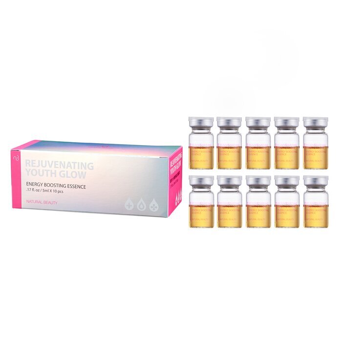 Natural Beauty (USE WITH MACHINE) Rejuvenating Youth Glow Energy Boosting Essence (Exp Date: 12/2025) 10x 5ml/0.17oz