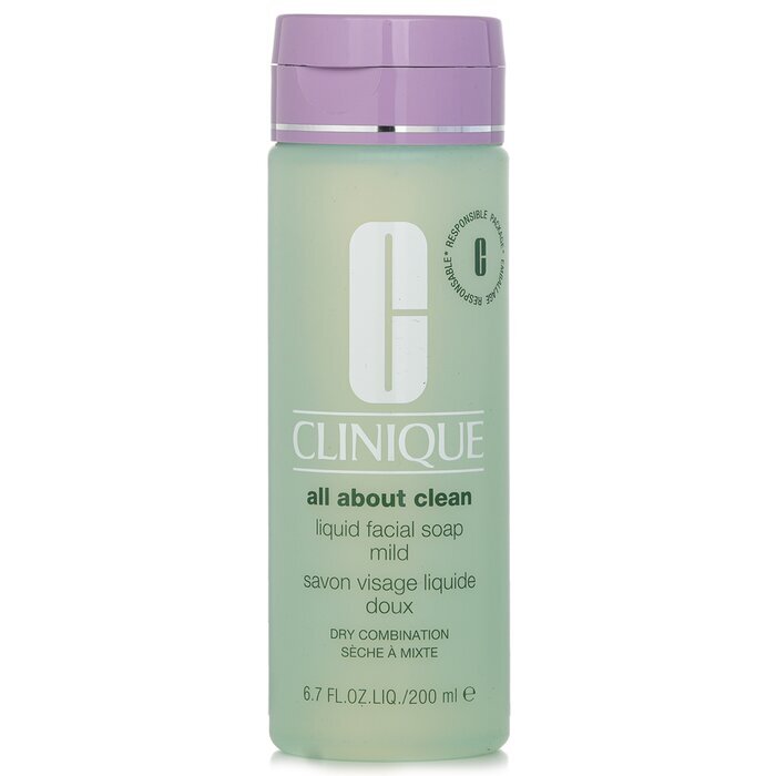Clinique All About Clean Liquid Facial Soap Mild - Dry Combination Skin(Random Packaging) 200ml/6.7oz