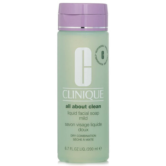 Clinique All About Clean Liquid Facial Soap Mild - Dry Combination Skin(Random Packaging) 200ml/6.7oz
