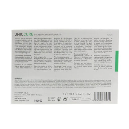 Skeyndor Uniqcure Sos Recovering Concentrate (suitable For Use After Aesthetic Medicine Treatments) --7x2mlx 0.068oz