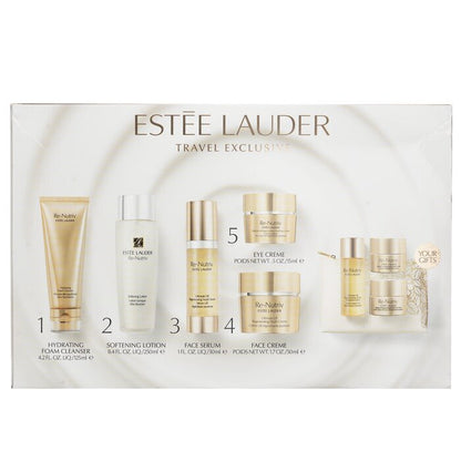 Estee Lauder The Secret Of Infinite Beauty Ultimate Lift Travel Collection: Creme 50ml+Serum 30ml+Eye Creme 15ml+Softening Lotion 250ml... 8pcs+1bag