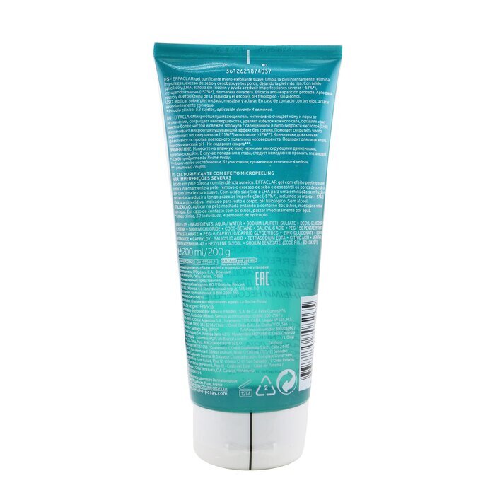 La Roche Posay Effaclar Micro-Peeling Purifying Gel - For Acne-Prone Skin(Random Packaging) 200ml/6.7oz