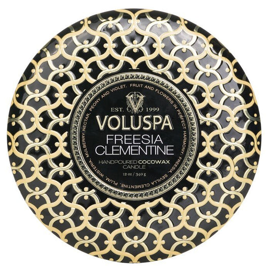 Voluspa 3 Wick Decorative Tin Candle - Freesia Clementine 340g/12oz