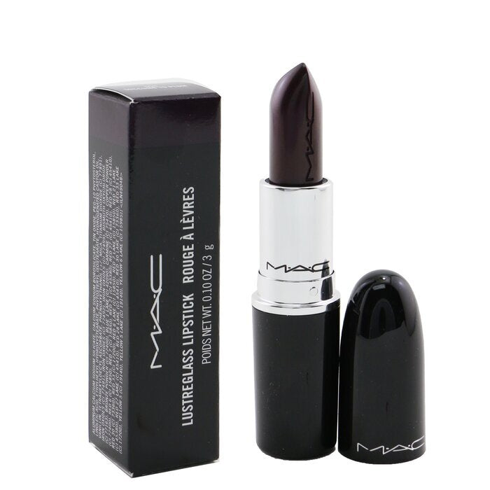 Mac Lustreglass Lipstick - # 550 Succumb To Plum (deep Cool Purple) -- 3g/0.1oz