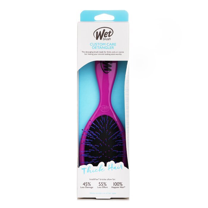 Wet Brush Custom Care Detangler Thick Hair Brush - # Purple BWR830CCPR 1pc