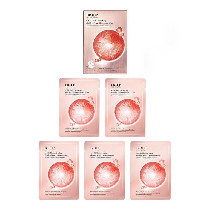 Natural Beauty BIO UP a-GG Skin Activating Golden Yeast Liposome Mask (Exp Date: 05/2026) 5 x 25ml/0.84oz