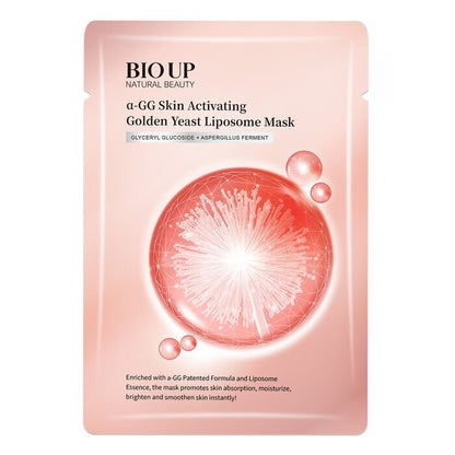 Natural Beauty BIO UP a-GG Skin Activating Golden Yeast Liposome Mask (Exp Date: 05/2026) 5 x 25ml/0.84oz