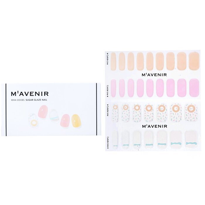 Mavenir Nail Sticker (Assorted Colour) - # Sugar Glaze Nail MHA-00085 / 026903 (Exp. Date 22 Nov 2025) 32pcs