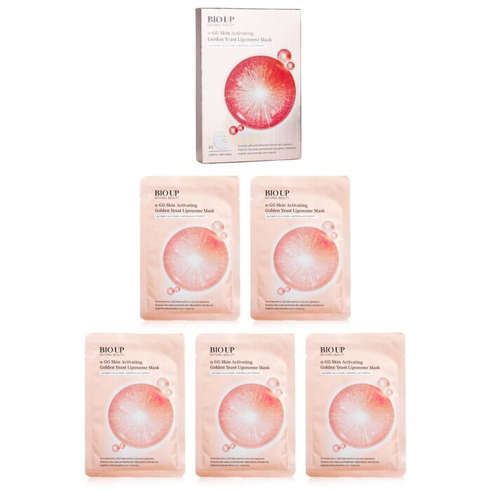 Natural Beauty (For KR) BIO UP a-GG Skin Activating Golden Yeast Liposome Mask (Exp Date: 9/5/2026) 5x25ml/0.84oz