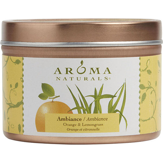 Aroma Naturals Ambiance Aromatherapy One 2.5x1.75 Inch Tin Soy Aromatherapy Candle
